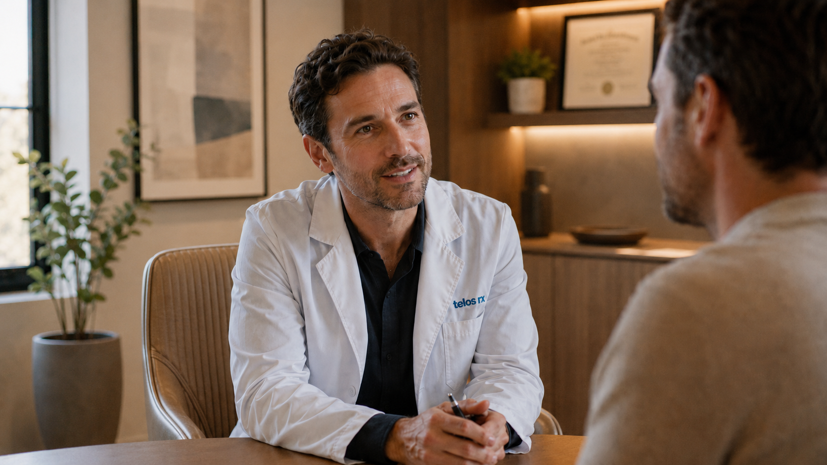 US-licensed male clinician review